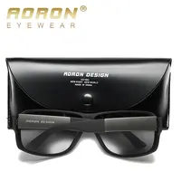 Aoron OEM изготовленный на заказ логотип Солнцезащитная пляжная силы черные мужские поляризованные солнцезащитные очки, спортивные солнцезащитные очки оптом A600
