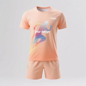 Conjunto de entrenamiento deportivo personalizado, ropa al por mayor, ropa deportiva para gimnasio, Conjunto de camiseta y pantalones cortos para hombre - Product Image 6