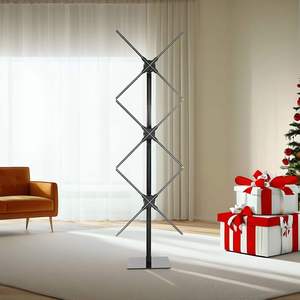3D Hologram Fan Splicing <b>Display</b> 3 Pcs Remote Control <b>Rotating</b> Hologram Fan Indoor Chain Store Window Spliced Advertising - Product Image 5