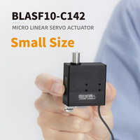 BLASF10 aktuator Servo Linear mikro (150N,10mm) dengan Sensor kekuatan, Motor DC tanpa kabel tanpa sikat 12V, presisi tinggi 0.01mm, 5-8mm/s,