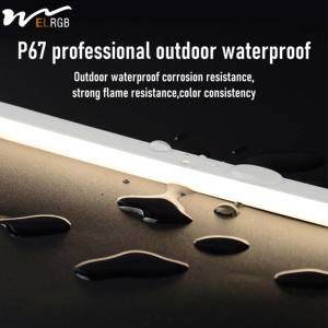 Striscia <span class=keywords><strong>LED</strong></span> Flessibile Ultra-Sottile 3*5mm 4*8mm Impermeabile in Silicone Luce al <span class=keywords><strong>Neon</strong></span> per Illuminazione Paesaggistica Esterna IP65 per Atmosfera - Product Image 3