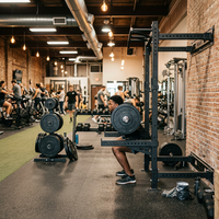 Rack de squat mural en acier pliable, barre de traction, rack d'entraînement fonctionnel multi-stations, cage de musculation Smith