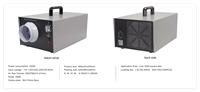 Générateur d'ozone commercial pour l'industrie des systèmes de ventilation, purificateur d'ozone à forte concentration, purificateur d'ozone à traitement par choc
