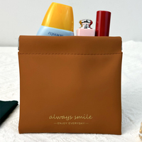 Petite pochette en cuir portable personnalisée mini sac à monnaie étanche sac à bijoux fermé automatique pochette à éclats d'obus