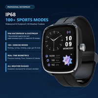 Montre de sport numérique pour homme, montre connectée de sport d'extérieur, montre de sport numérique de luxe Pro DIRAY S7 1.955 HD avec lecteur de musique et contrôle