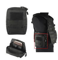 Pochette Molle en nylon multifonctions tactique EDC durable pour l'extérieur avec fermeture à glissière, accessoire de chasse et pochette de ceinture durable