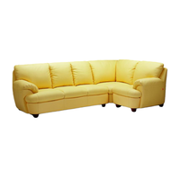 Canapé d'angle moderne de haute qualité avec ottoman mobile en cuir/tissu performant, couleur et taille personnalisables, modèle ARREDAMENTI 9019