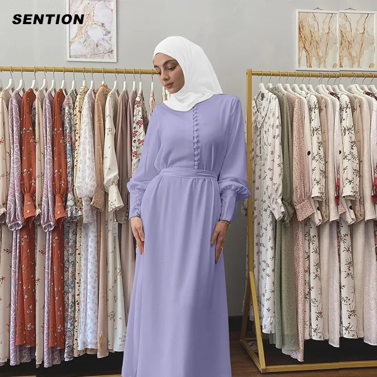 Vestido largo de estilo clásico para mujer, Túnica musulmana, India, paquistaní, turco, informal
