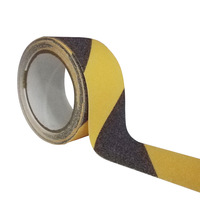 Ruban de signalisation en PVC noir et jaune, antidérapant, adhésif acrylique, ligne de marquage, ruban de signalisation