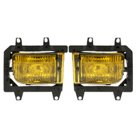 Paire de phares antibrouillard avant gauche et droit Kit de lentilles en plastique Transparent pour BMW E30 série 3 1985-1993