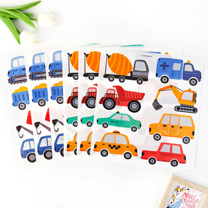 Milieubescherming Gezondheid Vinyl Zelfklevende Boho-Stijl Voertuigen Baby Slaapkamer Decoratie Cartoon Print Muursticker - Product Image 2