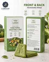 Gefreeze-droogde gemengde groentecake snack met voedingsvezels haver, klaar om te eten, 12 maanden houdbaarheid, OEM/ODM private label foodservice