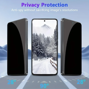 Protecteur d'écran anti-espion pour Xiaomi Poco X7 X3 Pro NFC X5 F3 F4 M3 M4 F2 X4 GT Mi 11 <span class=keywords><strong>Lite</strong></span> 11T <span class=keywords><strong>12T</strong></span> 12 14 15 Verre trempé - Product Image 2