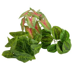 Feuillage artificiel en caoutchouc souple, texture bois, pour décoration murale suspendue, coin de bureau, écologique, haute qualité - Product Image 3