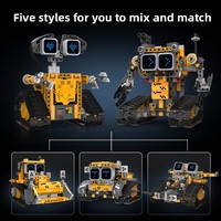 Juguete Educativo de Construcción con Bloques de Plástico, Control Remoto, Programación Robótica, Torque 5 en 1, Pantalla Digital, Funciona con Batería