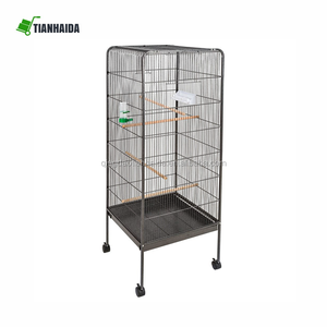 Pet papağan ev kafesleri kuş yetiştiriciliği için Metal büyük boy büyük kuş kafesleri - Product Image 6