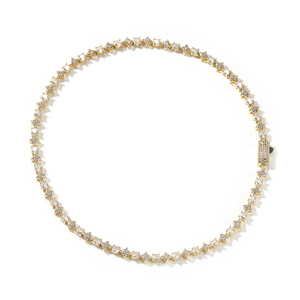 UWIN Bracciale Tennis Iced Out di Alta Qualità con Zirconi 5A da 6mm, Maglie a Stella, per Feste, da Donna e Uomo - Product Image 4