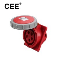 CEE IP67 su geçirmez panel monte priz 415v ip67 32 amp endüstriyel fiş 5pin 32a su geçirmez fiş