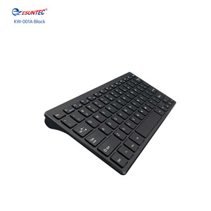 Tastiera Wireless 2.4G Sottile <span class=keywords><strong>Portatile</strong></span> di Ultima Generazione con <span class=keywords><strong>Tasti</strong></span> a Cioccolato e Interruttore ON/OFF per <span class=keywords><strong>PC</strong></span>, Computer <span class=keywords><strong>Portatile</strong></span>, Modello KW-001A - Product Image 2