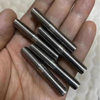 Steel Double-ended Bolts Made of Galvanized and Black Carbon Steel Stainless Steel Materials.