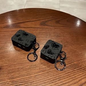 Pour <span class=keywords><strong>AirPods</strong></span> Pro 3 étui antichoc luxe noir motif d'amour étui pour écouteurs pour <span class=keywords><strong>AirPods</strong></span> 4 Pro 3 housse de protection - Product Image 3