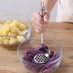 Stainless Steel Potato Masher 1 Piece Dishwasher Safe For Baby Food And Vegetables - Product Image 2
