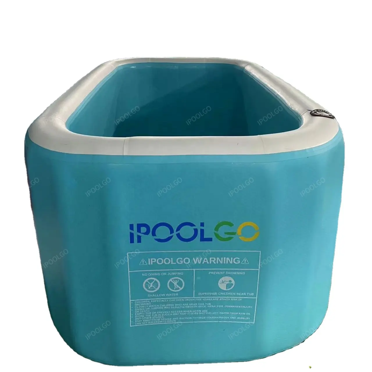 IPOOLGO nuovo design popolare vasca idromassaggio gonfiabile spa forma quadrata all'aperto AirJet vasca idromassaggio