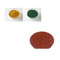 Asphalte de couleur carreaux de céramique pigments jaune oxie poudre pigment d'oxyde de fer