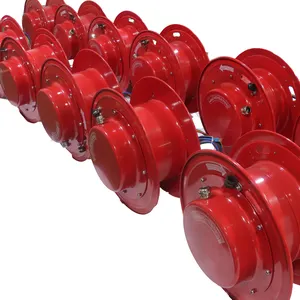 Cable Reel Powered Motorized Electric Rail Transport Transfer Trolley On Rails Cord Reel Drum Handling Transporters