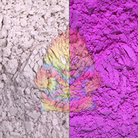 Poudre photochromique sensible aux UV, pigment réversible activé par la lumière du soleil, incolore à couleur vive pour l'encre, le silicone, la résine et l'artisanat
