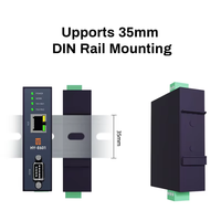 Convertidor Ethernet HUAIOT E601 con Alimentación POE, Doble Puerto Serie RS485 RS232, Servidor de Pasarela de Dispositivos Modbus TCP UDP, China