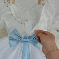 BT2607231007 Livraison rapide, costumes de danse espagnole pour enfants, filles, femmes, adultes, tutu bleu romantique pour la danse classique