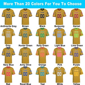 Kemeja seragam sublimasi gaya pakaian Olahraga kaus tim Amerika nama tim kustom pakaian sepak bola Amerika - Product Image 4