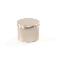 Vente en gros 120ml 4Oz Boîte ronde en métal pour les pots de bougie de Noël de luxe
