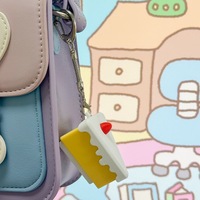 Jouet anti-stress imprimé en 3D en forme de gâteau, clavier clicker, porte-clés, jouets de décompression, bouton anti-stress, cadeaux pour adultes pour soulager le stress