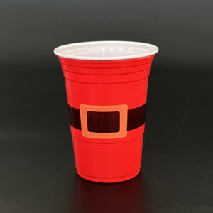 Vasos de Plástico Desechables Transparentes de 16 oz con Logotipo Personalizado, Vasos de Plástico de Pared Simple para Bebidas Frías para Llevar con Tapas Planas - Product Image 5