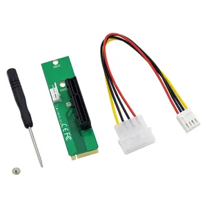 High Quality NGFF M.2 to PCI-E 4x 1x Slot Riser Card Adapter M2 to PCIE X4 X1 Converter