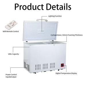 <span class=keywords><strong>12V</strong></span> DC năng lượng mặt trời Tủ đông 150L thiết kế cao cấp, được xây dựng trong bộ điều khiển phí, -23 ° C nhanh chóng đóng băng - Product Image 6