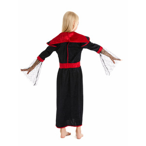 Costume de cosplay d'Halloween en gros, tenue de mascarade pour enfants, déguisement de <span class=keywords><strong>vampire</strong></span> fille effrayante pour spectacle - Product Image 5