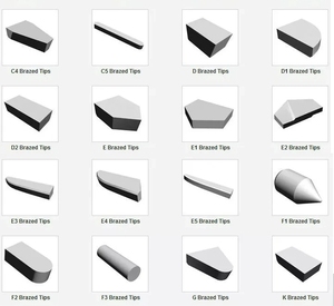 Pointes de soudage cémentées frittées de haute qualité K10 K20 K30, inserts de coupe brasés YT15, pointes de brasage YG6 YG8, standard et personnalisables - Product Image 3