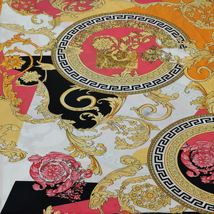 Chất lượng cao 75D satin chiffon vải <span class=keywords><strong>100</strong></span>% <span class=keywords><strong>polyester</strong></span> 50D sợi đếm sườn xám may in kỹ thuật số dập nóng phụ kiện - Product Image 4