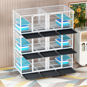 <span class=keywords><strong>Cages</strong></span> de reproduction à trois niveaux pour chats, enclos pour chats d'intérieur, <span class=keywords><strong>cages</strong></span> de reproduction, chenils pour animaux de compagnie pour petits chiens et chats, <span class=keywords><strong>cages</strong></span> pour animaux de compagnie - Product Image 2