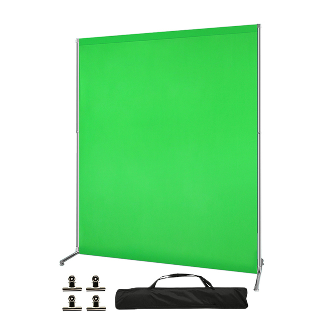 2x2m Green Screen Cloth For Photography Studio Stainless Steel Stand Frame Set With Stand Kit Background Backdrop