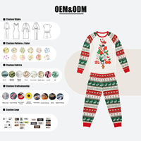 Tenues de Noël assorties en bambou écologique Hongbo pour bébés filles et garçons et ensembles familiaux pour adultes