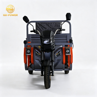 Triciclo de Carga Pesada con Motor de 1200W, Capacidad de Carga de 700 kg, para Transporte de Productos Agrícolas