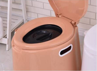 Toilettes portables de grande capacité, confortables, pour voyages, camping, WC mobile, commode, pot, toilettes portables pour l'extérieur/l'intérieur