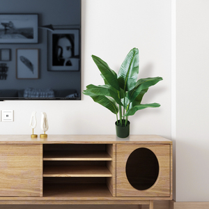 ต้นไม้เทียม bossion ต้นไม้เทียมเทียมเทียมสำหรับตกแต่งบ้านปลูกกล้วยแตกต่างกัน - Product Image 3