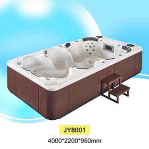 Vendita calda all'aperto 8 persone autopulente vasca idromassaggio in acrilico per piscina spa per il tempo libero di lusso Dual Area Endless Swim spa - Product Image 2