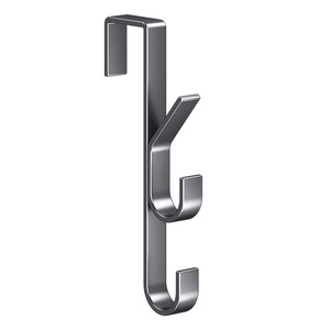 Over Door <b>Hooks</b> Carbon Steel Single <b>Hook</b> 1-3kg Load Capacity For Clothes Bags Behind Doors On Walls - Product Image 5