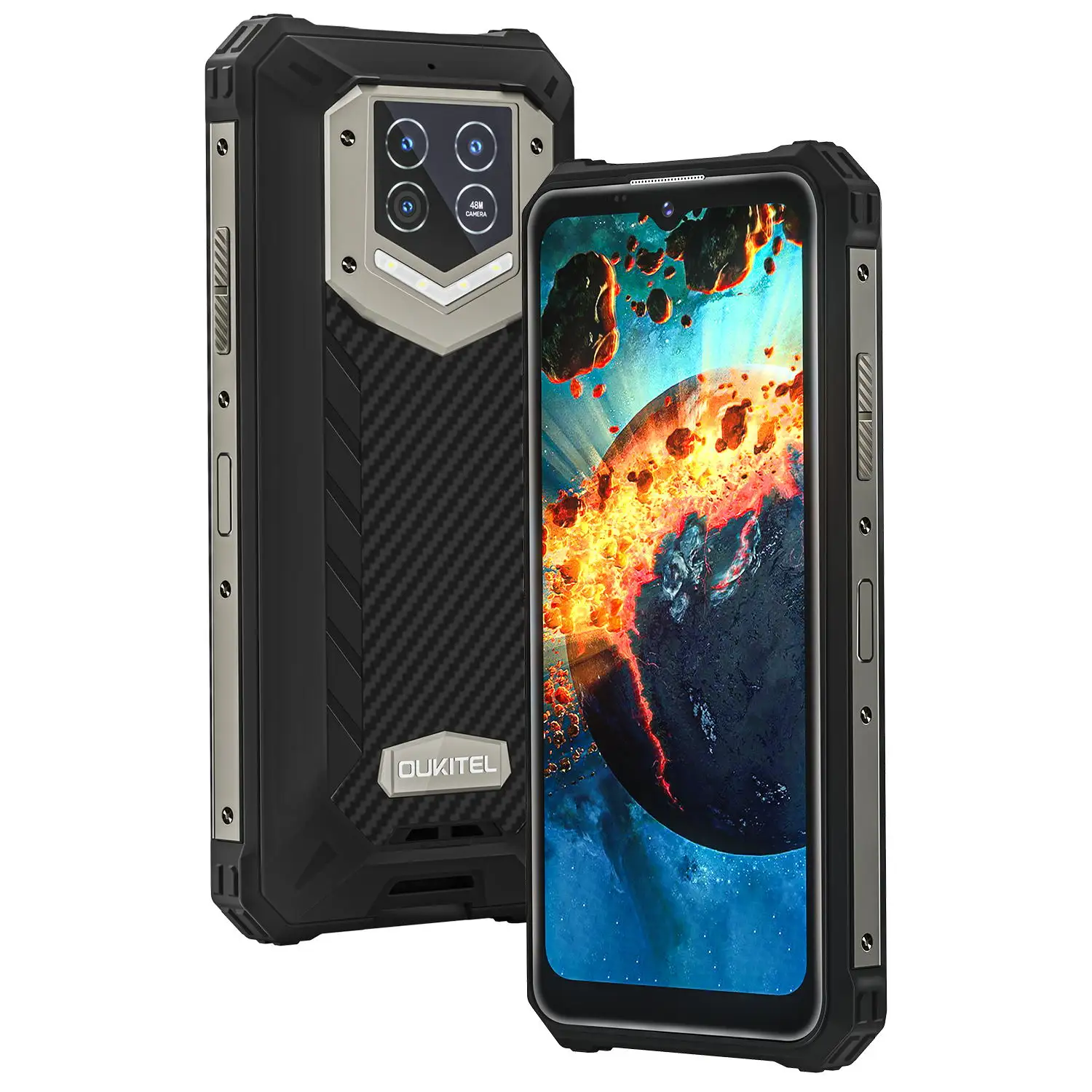 Oukitel WP15 5G Rugged Smartphone 15600mAh 8GB+128GB 6.5"HD+ Octa Core Android11 Mobile Phone 48MP MT6833 NFC Cell Phone